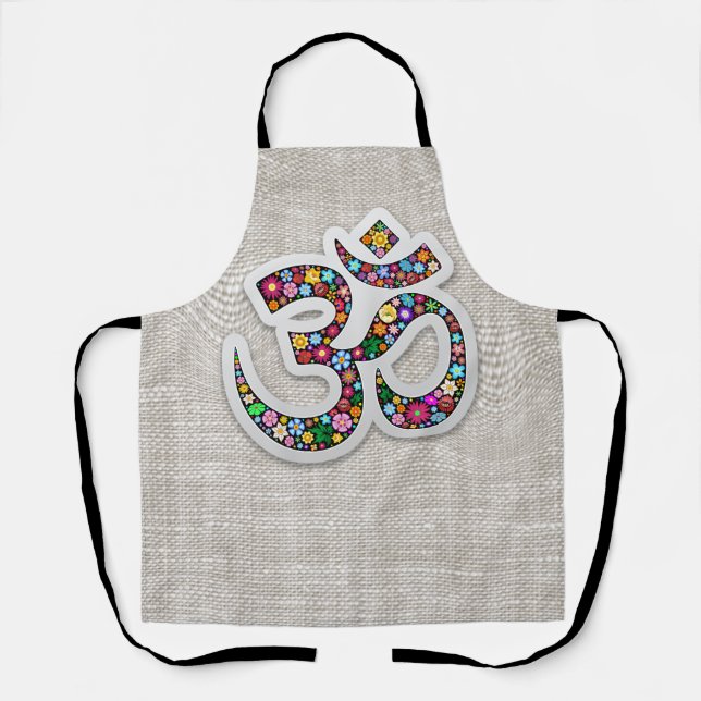 Tablier Art du symbole floral Namaste (Recto)