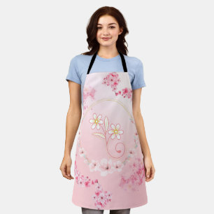 Tablier Art Floral Rose, Bénédiction Printanière florissan