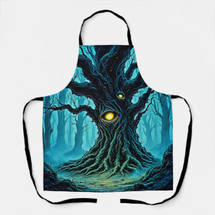 Tablier Art mystique de l'arbre oculaire de la forêt