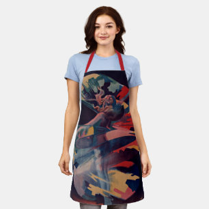 Tablier Art Nouveau vintage, Loie Fuller au Folies Bergere