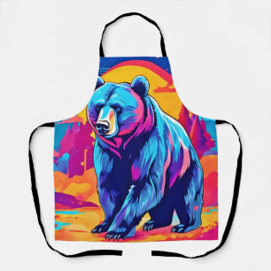 Tablier Art Ours Vibrant