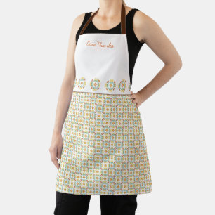 Tablier Art populaire Chrysanthemum Automne Motif Apron