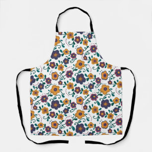 Tablier Art populaire des années 70 Ditzy Retro Daisy dans