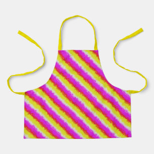 Tablier Artdeco rose Jaune Artdeco Arc-en-ciel rayures