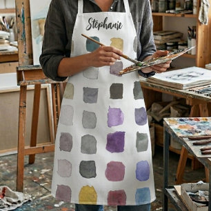 Tablier Artiste Aquarelle Personnalisé