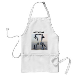 Tablier ARTISTE AU TRAVAIL L'art fume Adulte Apron