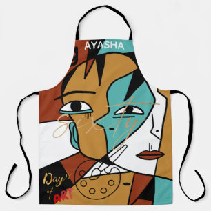 Tablier Artiste cubiste inspiré de Picasso Peinture créa