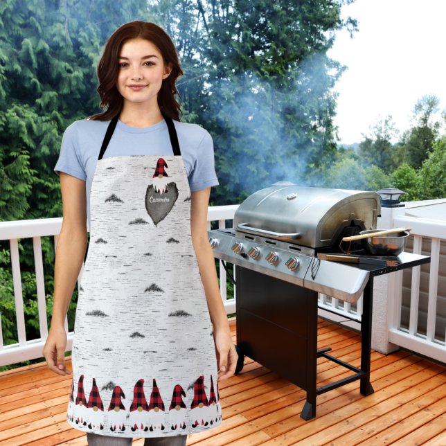 Tablier Aspen rustique écorce Bois Coeur sculpté Rouge cas (Créateur téléchargé)