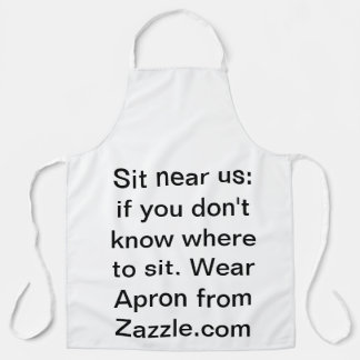 Tablier Asseyez-vous près de nous
