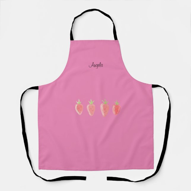 Tablier Assez mignon Apron de fraise sucrée (Recto)