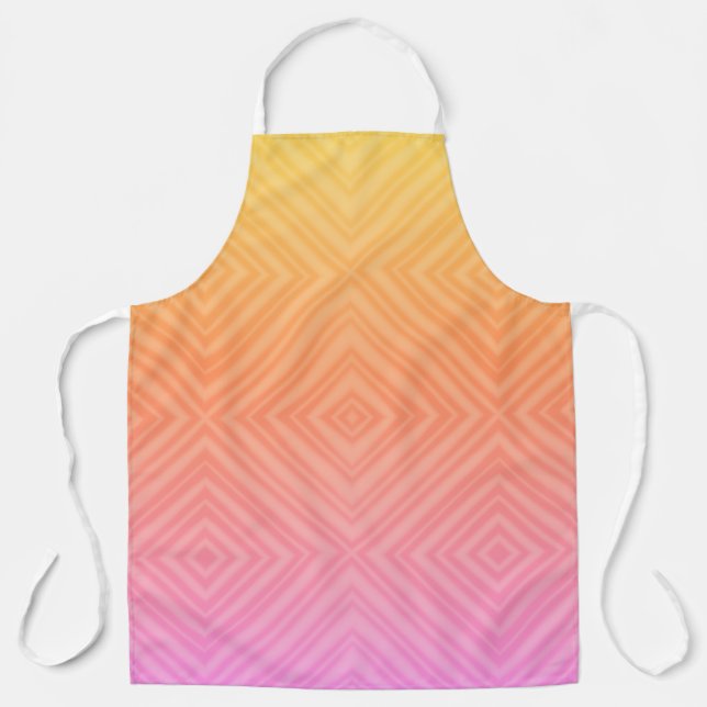 Tablier Assez Pastel Hypnotique Diamant Moderne Art Pop (Recto)