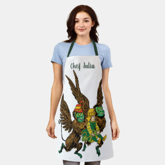 Tablier Assistant vintage d'Oz, Dorothy, Singes volants du