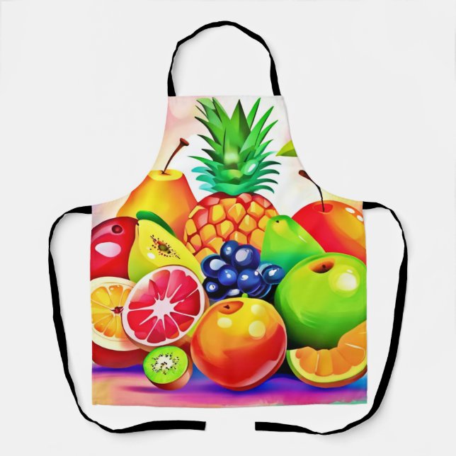Tablier Assortiment de fruits tropicaux (Recto)