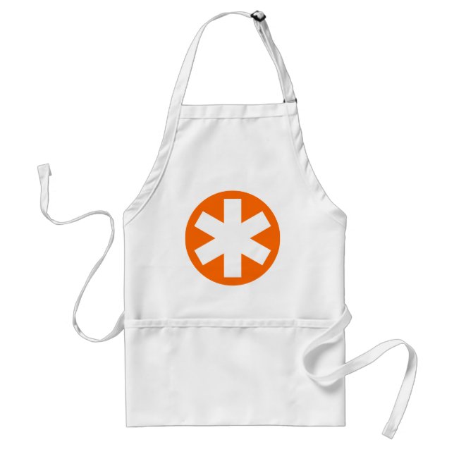 Tablier Asterisk - Orange (Devant)