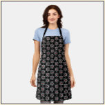 Tablier Atom Apron, Lover des sciences<br><div class="desc">Tablier noir orné de l'image de l'atome. cadeau cool pour le chef passionné de science dans votre vie!</div>