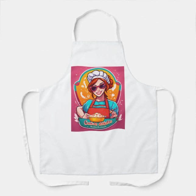 Tablier Au-dessus du chef cuisinier dénombre l'animation (Recto)