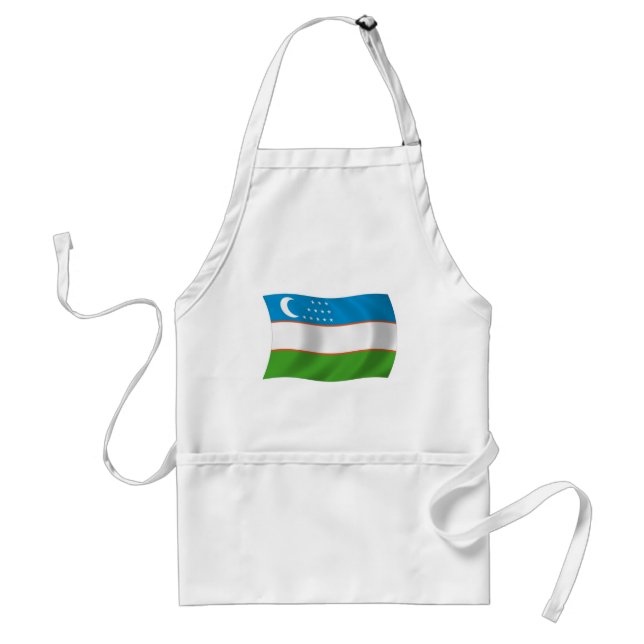 Tablier au drapeau de l'Ouzbékistan (Devant)