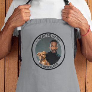 Tablier Au meilleur papa de chien jamais personnalisé phot