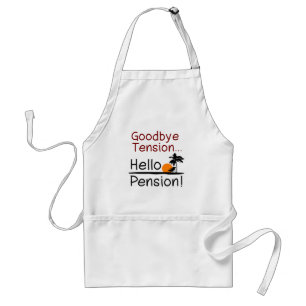 Tablier Au revoir tension, bonjour retraite drôle de