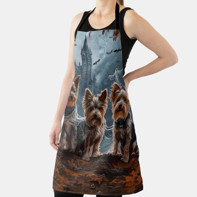 Tablier Australien Terrier Halloween nuit chien délice (Insitu)