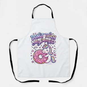 Tablier Autocollant idée cadeau magique Licorne Donut Touc