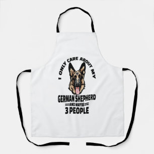 Tablier Autocollants Berger Allemand - Je me soucie seulem