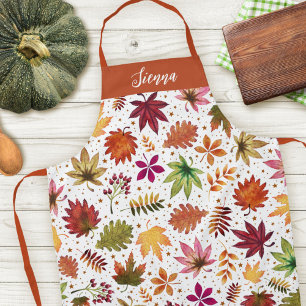 Tablier Automne Automne Quitte La Récolte Thanksgiving Nom