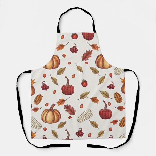 Tablier Automne Moisson Automne Thanksgiving Apron (Recto)