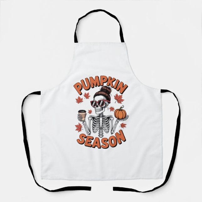 Tablier Automne Saison Citrouille (Recto)