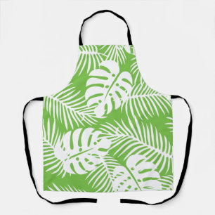 Tablier automne tropical, motifs de feuilles d'été