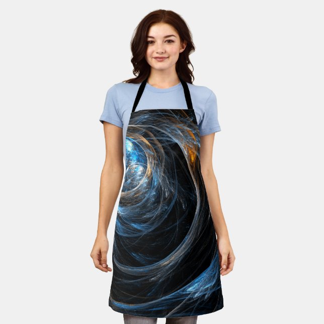 Tablier Autour du World Abstrait Art Apron (Porté)