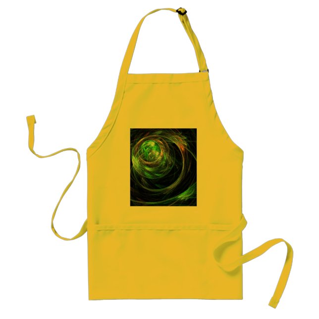 Tablier Autour du World Green Abstrait Art Apron (Devant)