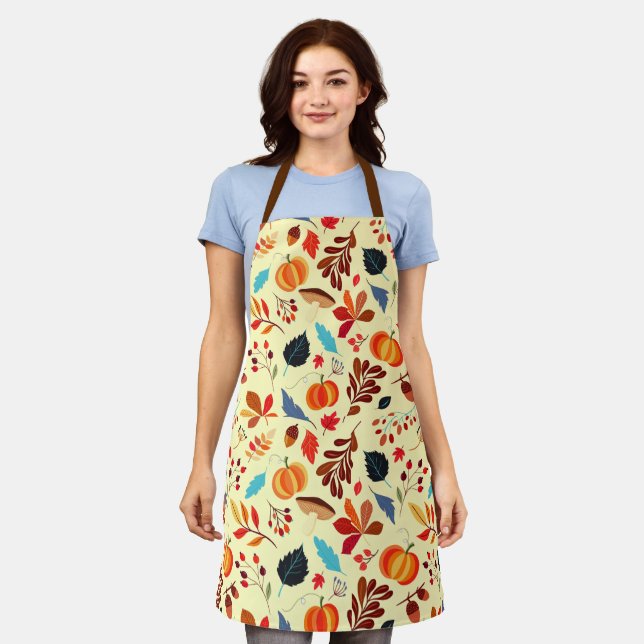 Tablier Autumn Leaves Apron (Porté)