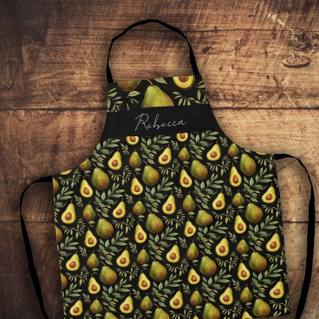 Tablier Avacado Custom Monogram Apron (Créateur téléchargé)