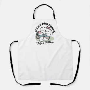 Tablier Avant le coucher avec ma chienne - Livre et Amoure