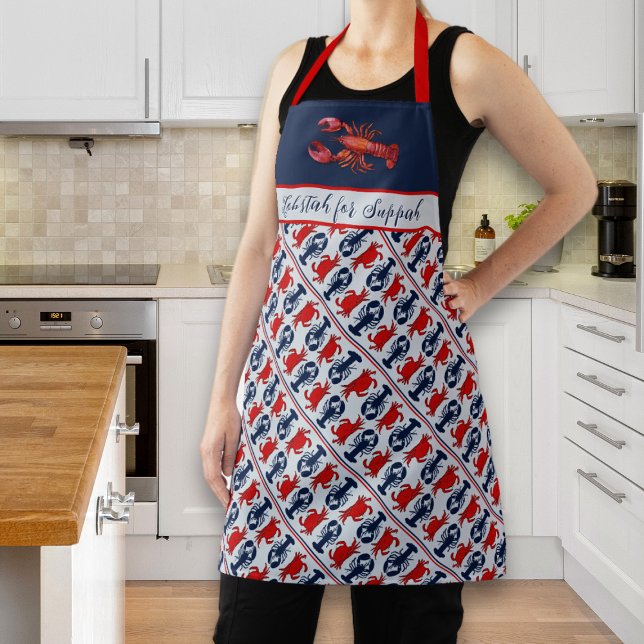 Tablier avec accent de Boston pour manger du homar (Créateur téléchargé)