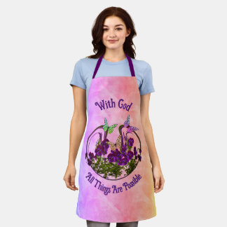 Tablier Avec Dieu Papillon Fleur Art Inspiration