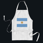 Tablier avec drapeau de l'Argentine<br><div class="desc">Voici notre élégant tablier avec le drapeau de l'Argentine - un parfait mélange de fierté argentine et de fonctionnalité pratique! Conçu avec une attention minutieuse aux détails, cet espace est orné fièrement du drapeau emblématique de l'Argentine, avec ses rayures bleues et blanches au centre du soleil radieux de mai. Symbolisant...</div>
