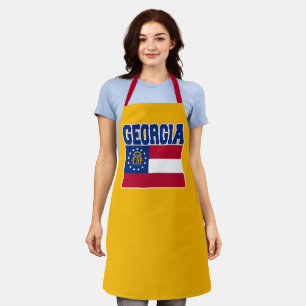 Tablier avec drapeau de l'État de Géorgie