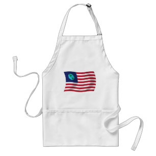 Tablier avec drapeau des États-Unis de la Terre