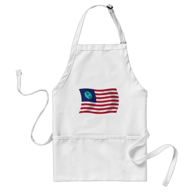 Tablier avec drapeau des États-Unis de la Terre (Devant)