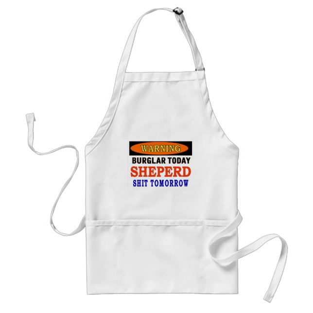 TABLIER AVERTISSEMENT SHEPERD (Devant)