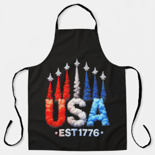 Tablier Avions de chasse du 4 juillet Usa Patriotique