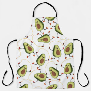 Tablier Avocado Fitness : Motif Vintage mignon