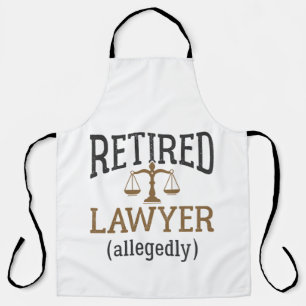 Tablier Avocat à la retraite présumé Avocat à la retraite