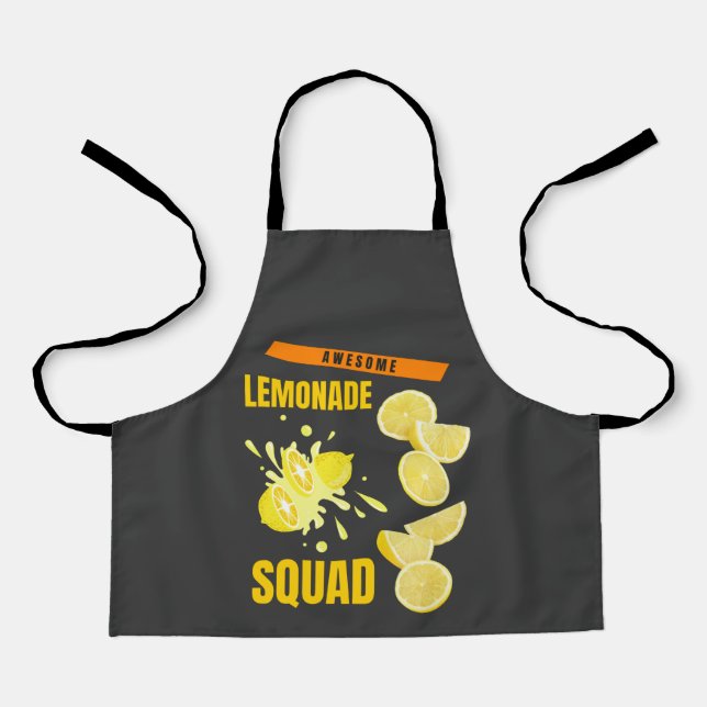 Tablier Awesome Lemonade Squad Lemon Amateurs Pour L'Été (Recto)
