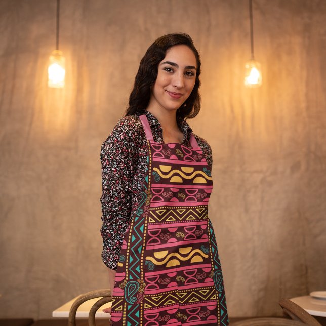 Tablier Aztèque ethnique rouge (Créateur téléchargé)