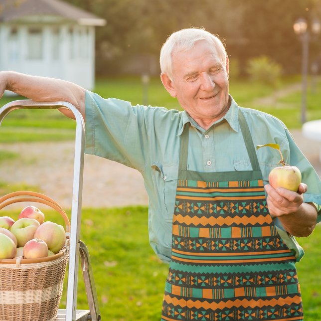 Tablier Aztèque Ethnique Vert (Créateur téléchargé)