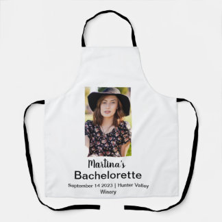 Tablier Bachelorette Nom personnalisé Photo