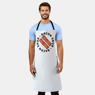 Tablier Bacon Snob Business Apron blanc